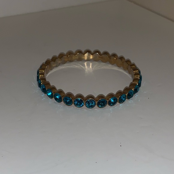 Single Blue Diamond Bangle - Picture 4 of 4